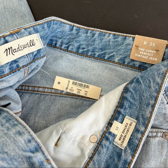 Madewell The Curvy Perfect Vintage Jean in Fitzgerald Wash Plus 35W - Picture 8 of 9